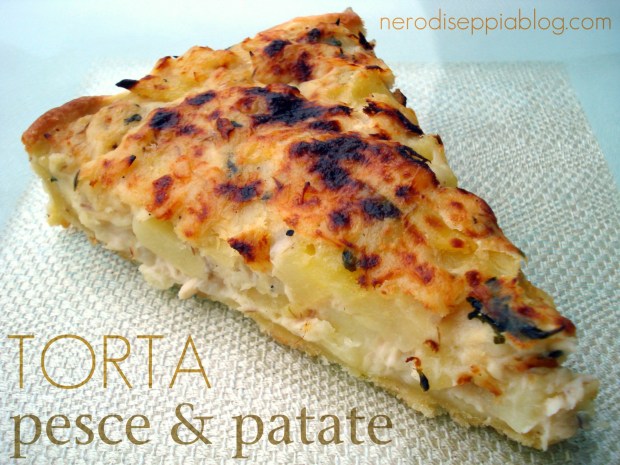 Torta salata di pesce e patate