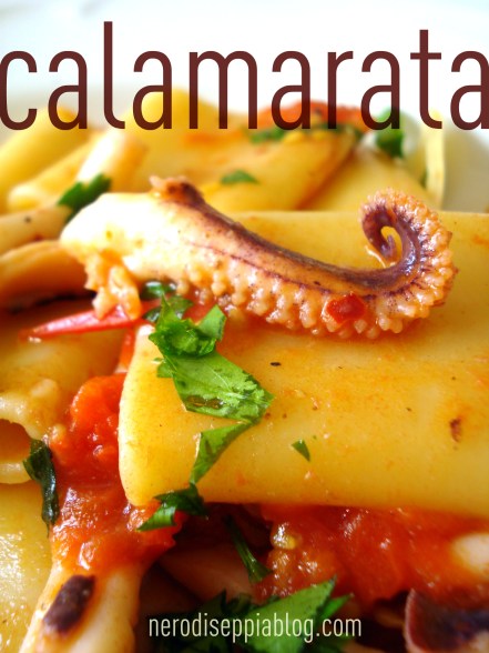 paccheri calamari zafferano