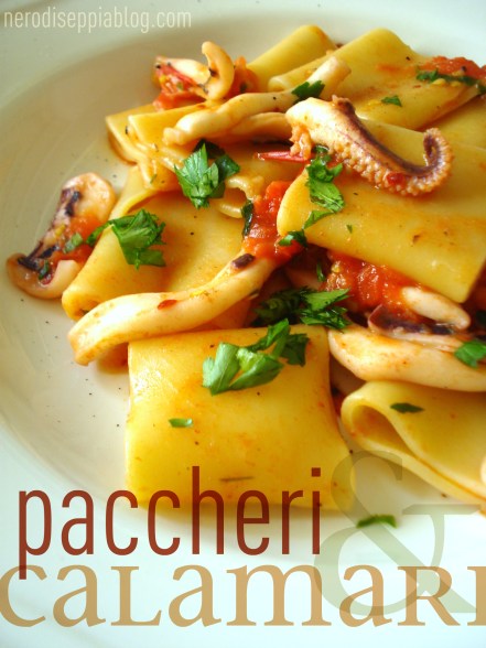 paccheri calamari zafferano 