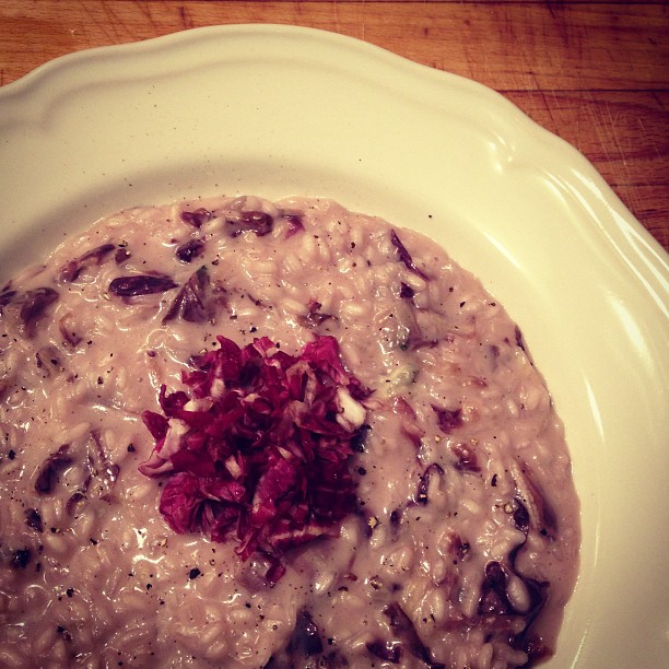 Risotto radicchio e taleggio