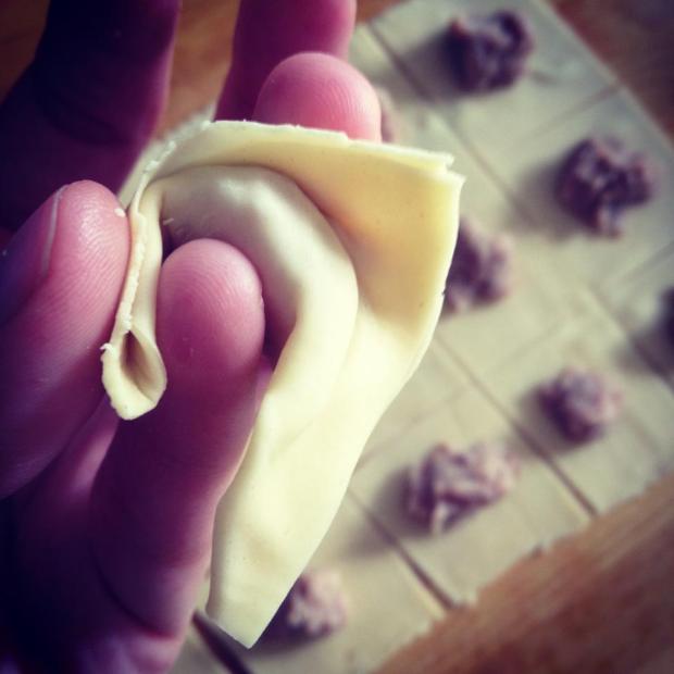 la piegatura del tortellino