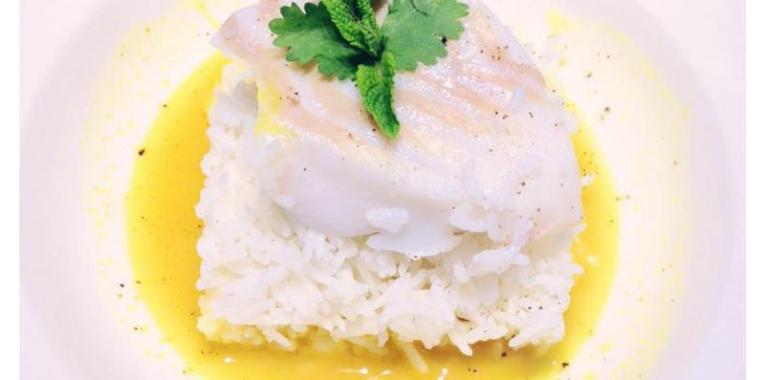 Filetto di merluzzo riso basmati spezie Indiane